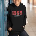 70 Year Old 1955 Classic Baseball Fan 70th Birthday Graphic Youth Hoodie