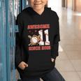 Awesome Since 2015 11 Year Old Boys Bday Baseball Theme Graphic Youth Hoodie