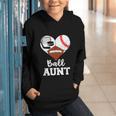 Ball Aunt Heart Football Baseball Hockey Game Day Graphic Youth Hoodie Ball Aunt Heart Football Baseball Hockey Game Day Graphic Youth Hoodie