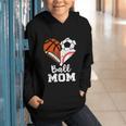 Ball Mom Heart Soccer Basketball Baseball Football Mom Graphic Youth Hoodie Ball Mom Heart Soccer Basketball Baseball Football Mom Graphic Youth Hoodie