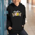 Ball Mom Leopard Baseball Softball Player Mom Graphic Youth Hoodie Ball Mom Leopard Baseball Softball Player Mom Graphic Youth Hoodie