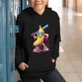 Banana With Baseball Bat Street Baseball Drip Graphic Youth Hoodie Banana With Baseball Bat Street Baseball Drip Graphic Youth Hoodie