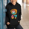 Baseball 67 Ice Cream Drip 67 Six Seven Meme 67th Birthday Graphic Youth Hoodie Baseball 67 Ice Cream Drip 67 Six Seven Meme 67th Birthday Graphic Youth Hoodie