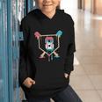Baseball 8 Year Old Ice Cream Drip 8th Birthday Boys Player Graphic Youth Hoodie