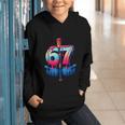 Baseball Bat Hands Drip 67 Six Seven Gen Alpha Slang Meme Graphic Youth Hoodie Baseball Bat Hands Drip 67 Six Seven Gen Alpha Slang Meme Graphic Youth Hoodie