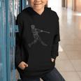 Baseball Batter Line Abstract Geometry Team Player Family Graphic Youth Hoodie