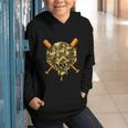 Baseball Camo Boys Ice Cream Youth Baseball Graphic Youth Hoodie