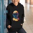 Baseball Catcher Mask Ice Cream Dripping Baseball Fan Boys Graphic Youth Hoodie Baseball Catcher Mask Ice Cream Dripping Baseball Fan Boys Graphic Youth Hoodie