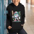 Baseball Character Cartoon Batter Drip Style Women Men Graphic Youth Hoodie Baseball Character Cartoon Batter Drip Style Women Men Graphic Youth Hoodie