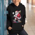 Baseball Christmas Santa Claus Batter Baseball Drip Graphic Youth Hoodie Baseball Christmas Santa Claus Batter Baseball Drip Graphic Youth Hoodie