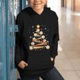 Baseball Christmas Tree Light Xmas Baseball Graphic Youth Hoodie