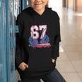 Baseball Drip 67 Meme Six Seven 6-7 Gen Alpha Slang Graphic Youth Hoodie Baseball Drip 67 Meme Six Seven 6-7 Gen Alpha Slang Graphic Youth Hoodie