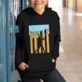 Baseball Drip Dripping Ice Cream Sport Player American Flag Graphic Youth Hoodie