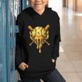 Baseball Drip Ice Cream Camo Cool Graphic Youth Hoodie