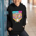 Baseball Drip Number 67 Ice Cream Home Plate Drip Graphic Youth Hoodie