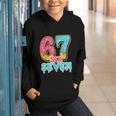 Baseball Drip Number 67 Player Trendy 6 7 Meme Graphic Youth Hoodie