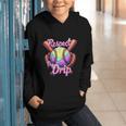 Baseball Drip Respect The Drip Purple Ice Cream Sprinkles Graphic Youth Hoodie