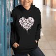 Baseball Heart Drip Valentine's Day Baseball Lover Boys Men Graphic Youth Hoodie