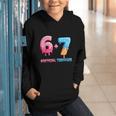 Baseball Ice Cream Drip 67 Official Teenager 13th Birthday Graphic Youth Hoodie