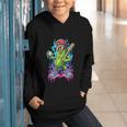 Baseball Ice Cream Drip Boys And Girls Batter Game Day Graphic Youth Hoodie