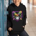 Baseball Ice Cream Drip Boys Mardi Gras Carnival Party Mask Graphic Youth Hoodie Baseball Ice Cream Drip Boys Mardi Gras Carnival Party Mask Graphic Youth Hoodie
