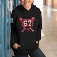 Baseball Ice Cream Drip Number 67 Meme Valentine Couple Love Graphic Youth Hoodie