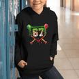 Baseball Ice Cream Drip Number 67 Player 6 7 Christmas Pjs Graphic Youth Hoodie Baseball Ice Cream Drip Number 67 Player 6 7 Christmas Pjs Graphic Youth Hoodie