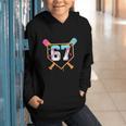 Baseball Ice Cream Drip Number 67 Player Six Seven Meme 6 7 Graphic Youth Hoodie Baseball Ice Cream Drip Number 67 Player Six Seven Meme 6 7 Graphic Youth Hoodie
