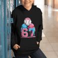 Baseball Ice Cream Drip Six Seven Gen Alpha Meme 67 Graphic Youth Hoodie