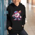 Baseball Ice Cream Shirt Cool Baseball Drip For Boys Graphic Youth Hoodie