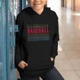 Baseball Layered Text Team Player Coach Youth Graphic Youth Hoodie