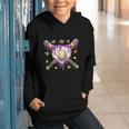 Baseball Mardi Gras Carnival Party Mask Ice Cream Drip Boys Graphic Youth Hoodie