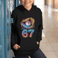 Baseball Player 67 Number 67th Sports Ice Cream Drip Graphic Youth Hoodie Baseball Player 67 Number 67th Sports Ice Cream Drip Graphic Youth Hoodie