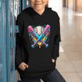 Baseball Player Ice Cream Drip Graphic Youth Hoodie