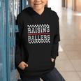 Baseball Player Raising Ballers Game Day Respect The Drip Graphic Youth Hoodie Baseball Player Raising Ballers Game Day Respect The Drip Graphic Youth Hoodie