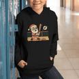 Baseball Santa 67 Christmas Xmas Boys Retro Graphic Youth Hoodie