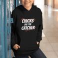 Baseball Seams Chicks Dig The Catcher Graphic Youth Hoodie Baseball Seams Chicks Dig The Catcher Graphic Youth Hoodie