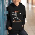 Baseball Skeleton Spooky Boys Halloween Baseball Player Graphic Youth Hoodie Baseball Skeleton Spooky Boys Halloween Baseball Player Graphic Youth Hoodie