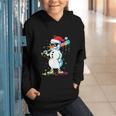 Baseball Snowman Drip Cool Christmas Men Boys Girls Graphic Youth Hoodie
