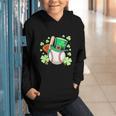 Baseball St Patricks Day Lucky Baseball Player Shamrock Graphic Youth Hoodie Baseball St Patricks Day Lucky Baseball Player Shamrock Graphic Youth Hoodie