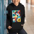 Baseball Strikeout Fastball Strikes Hitter Inning Curveball Graphic Youth Hoodie Baseball Strikeout Fastball Strikes Hitter Inning Curveball Graphic Youth Hoodie