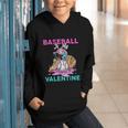 Baseball Is My Valentine Ice Cream Drip Crossed Bats Sport Graphic Youth Hoodie