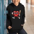 Baseball Valentines Day Heart Boys Sports Love Graphic Youth Hoodie Baseball Valentines Day Heart Boys Sports Love Graphic Youth Hoodie