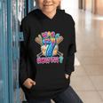 Blue Checkered I Was 6 Now I'm 7 Birthday Cake Baseball Drip Graphic Youth Hoodie Blue Checkered I Was 6 Now I'm 7 Birthday Cake Baseball Drip Graphic Youth Hoodie
