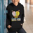 Bonus Mom Of Both Half Baseball Softball Ice Cream Drip Graphic Youth Hoodie Bonus Mom Of Both Half Baseball Softball Ice Cream Drip Graphic Youth Hoodie