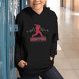 Boston Lovers Skyline Retro Baseball Heartbeat Men Women Graphic Youth Hoodie