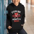 Boys Baseball Valentines Day Stealing Hearts Valentine Kids Graphic Youth Hoodie Boys Baseball Valentines Day Stealing Hearts Valentine Kids Graphic Youth Hoodie