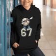 Boys Kids 67 Six Seven Sunglasses Dabbing Baseball Lover Graphic Youth Hoodie