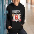 Bruh I'm 8 Baseball 8th Birthday Sports 8 Year Old Boy Graphic Youth Hoodie Bruh I'm 8 Baseball 8th Birthday Sports 8 Year Old Boy Graphic Youth Hoodie