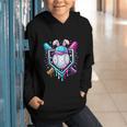 Bunny Baseball Hat With Ice Cream Easter Day Boys Kids Girls Graphic Youth Hoodie